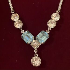 Vintage-Inspired Blue Topaz and Lab Grown Diamonds Jeweler made New in Box